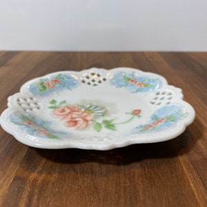 Vintage Porcelain Floral Tray B GASE