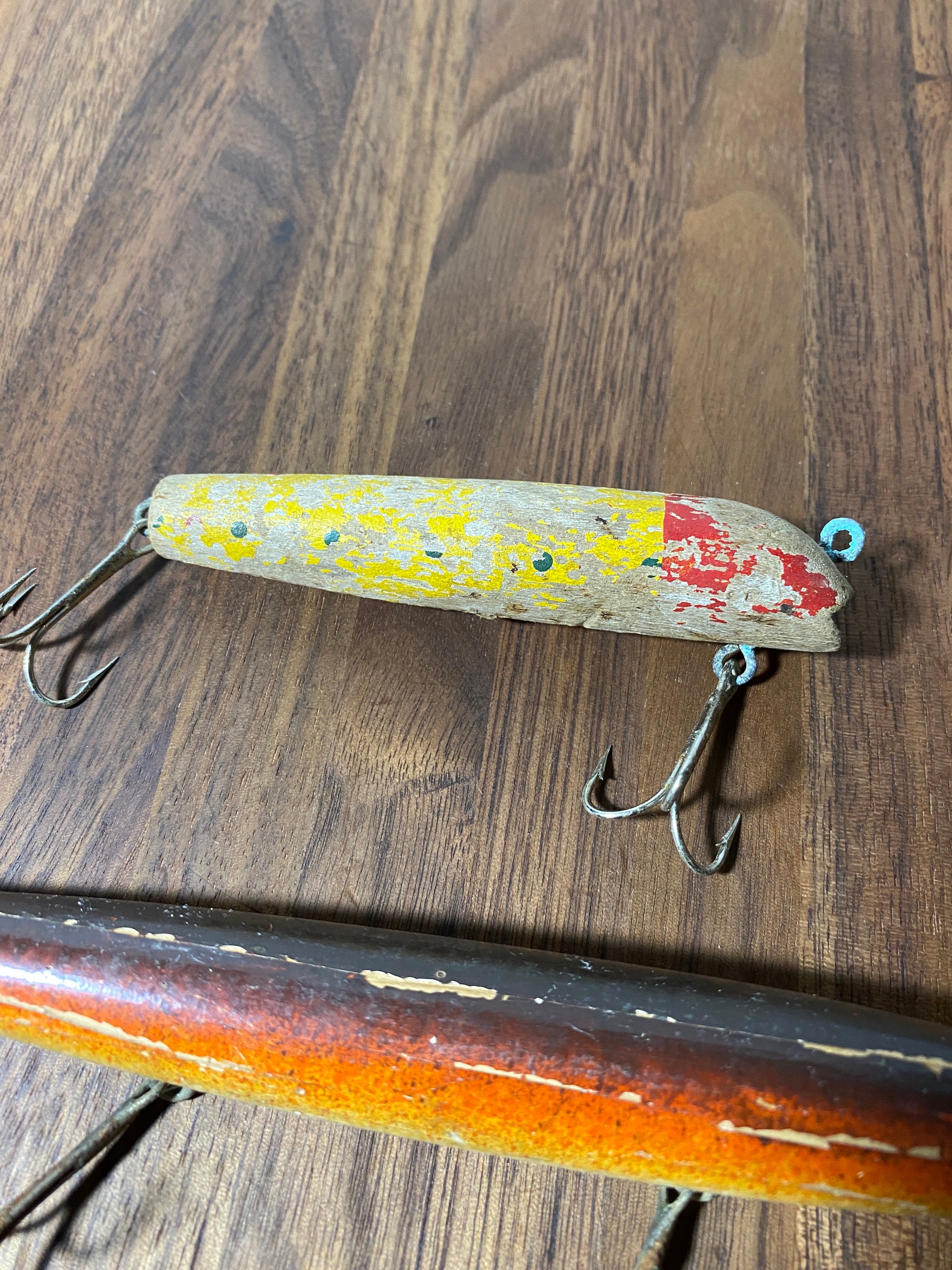 Vintage Wood Painted Floating Fishing Lures - Etsy