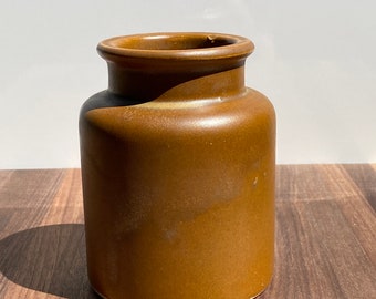 Bronzed Brown Ceramic Glazed Pot/Vase