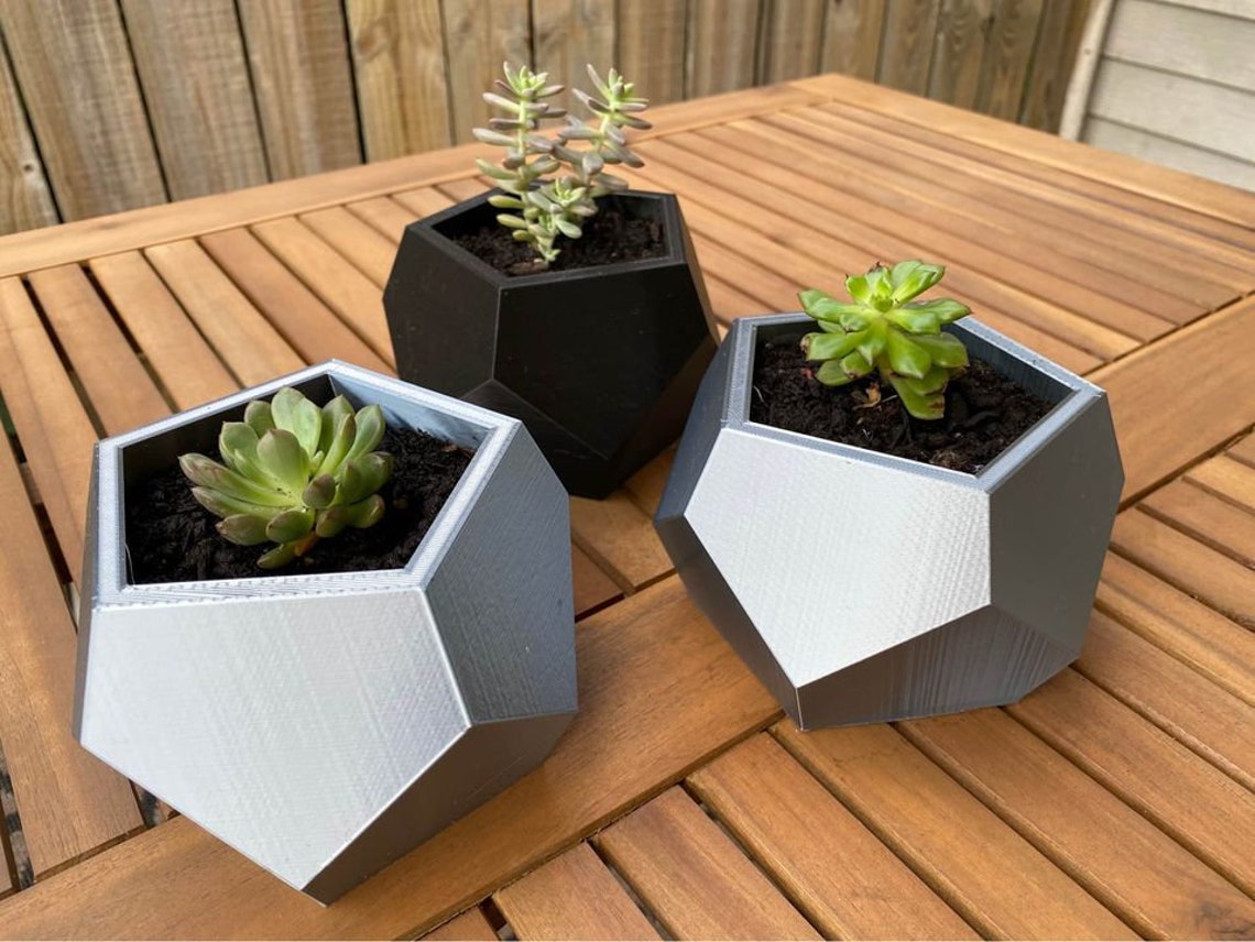 Geometric Pots/Planters Etsy