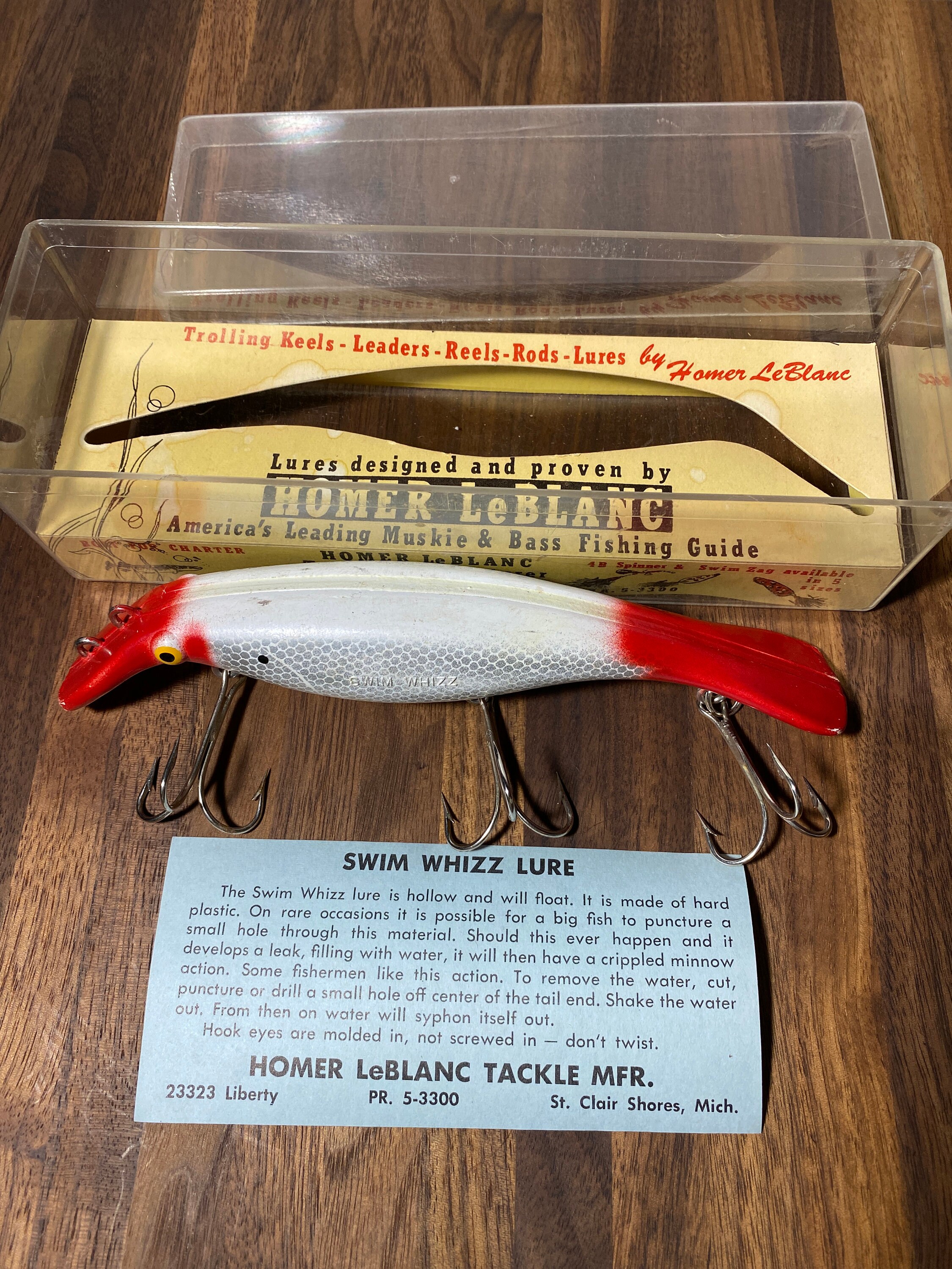 Vintage Homer Leblanc American Fishing Lure - Etsy