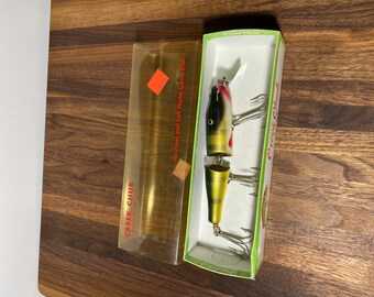 Leurre de pêche ancien Creek Chub Darter. OAL 4. Finition d