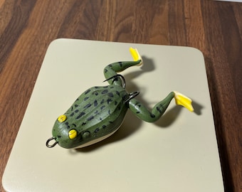 Vintage Moving Frog Fishing Lure
