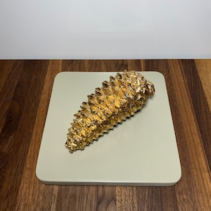 Gold Pinecone Decor Piece
