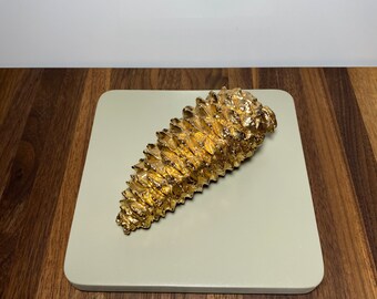 Gold Pinecone Decor Piece