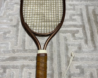 Vintage Copper Brown Racketball Racket