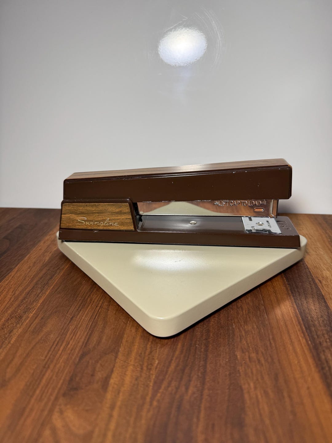 Eldon Rounded Stapler Vintage Swingline 94-02 Stapler – Brown & Tan Retro Desk Accessory ...