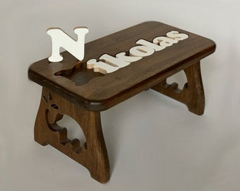 personalized baby stool puzzle