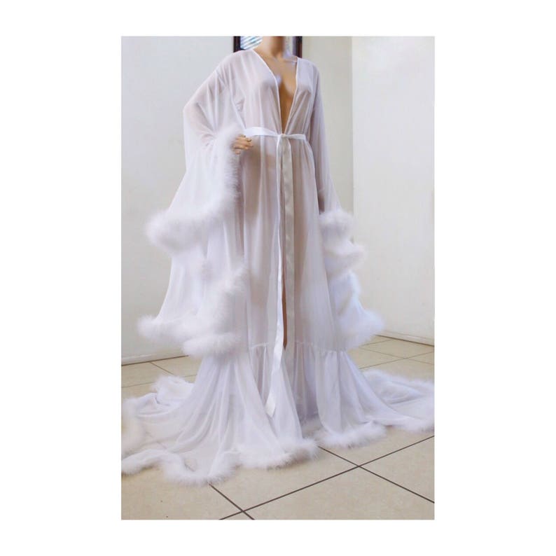 gown with fur