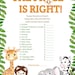 Safari Baby Shower Games Printable Template Bundle - Etsy