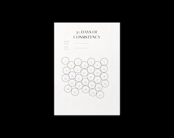 30 Day Consistency Tracker