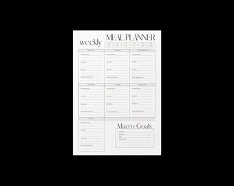 Weekly Macro Meal Planner