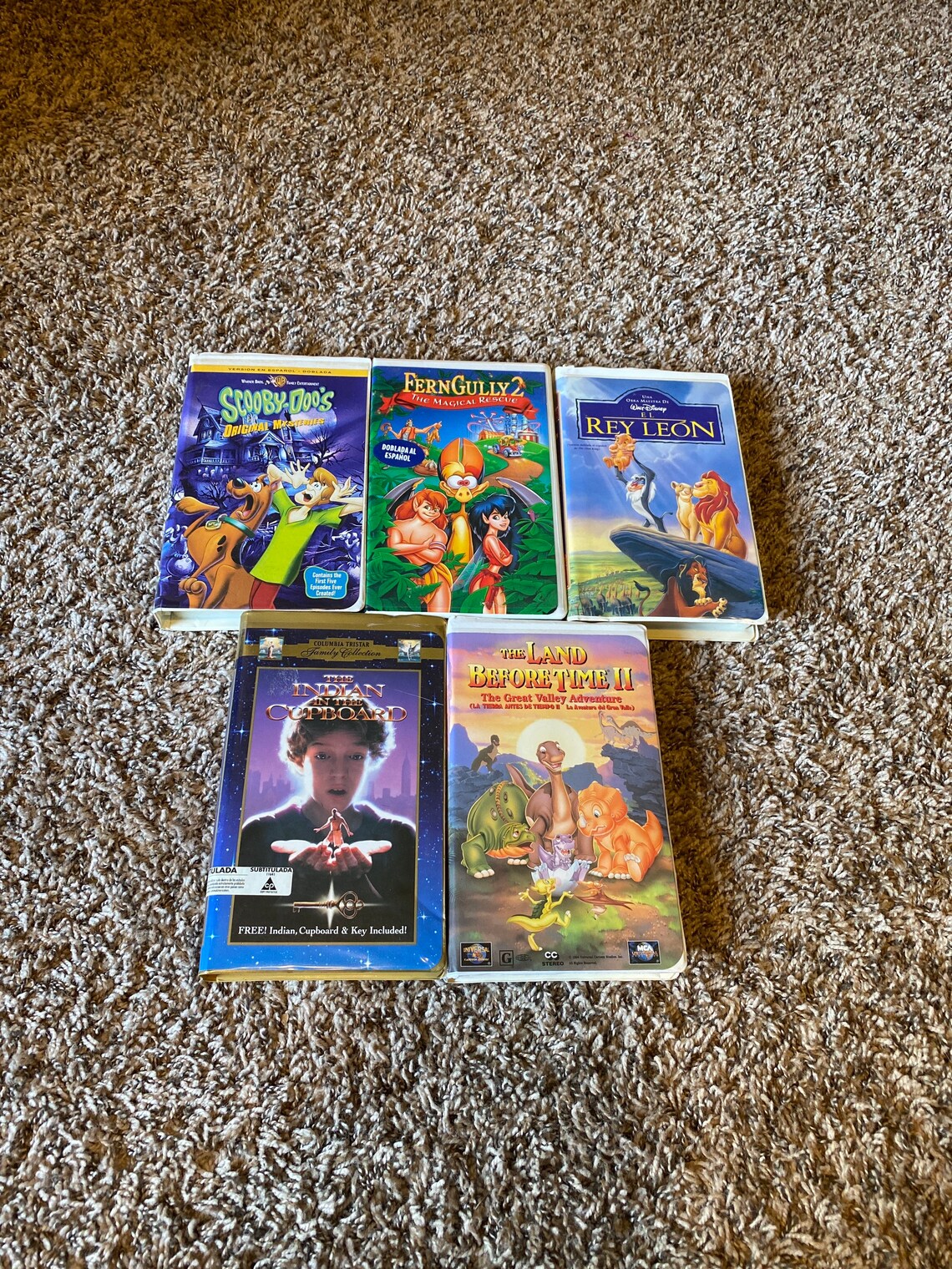 Vintage VHS Spanish Version of 5 Classic Disney Childrens Etsy