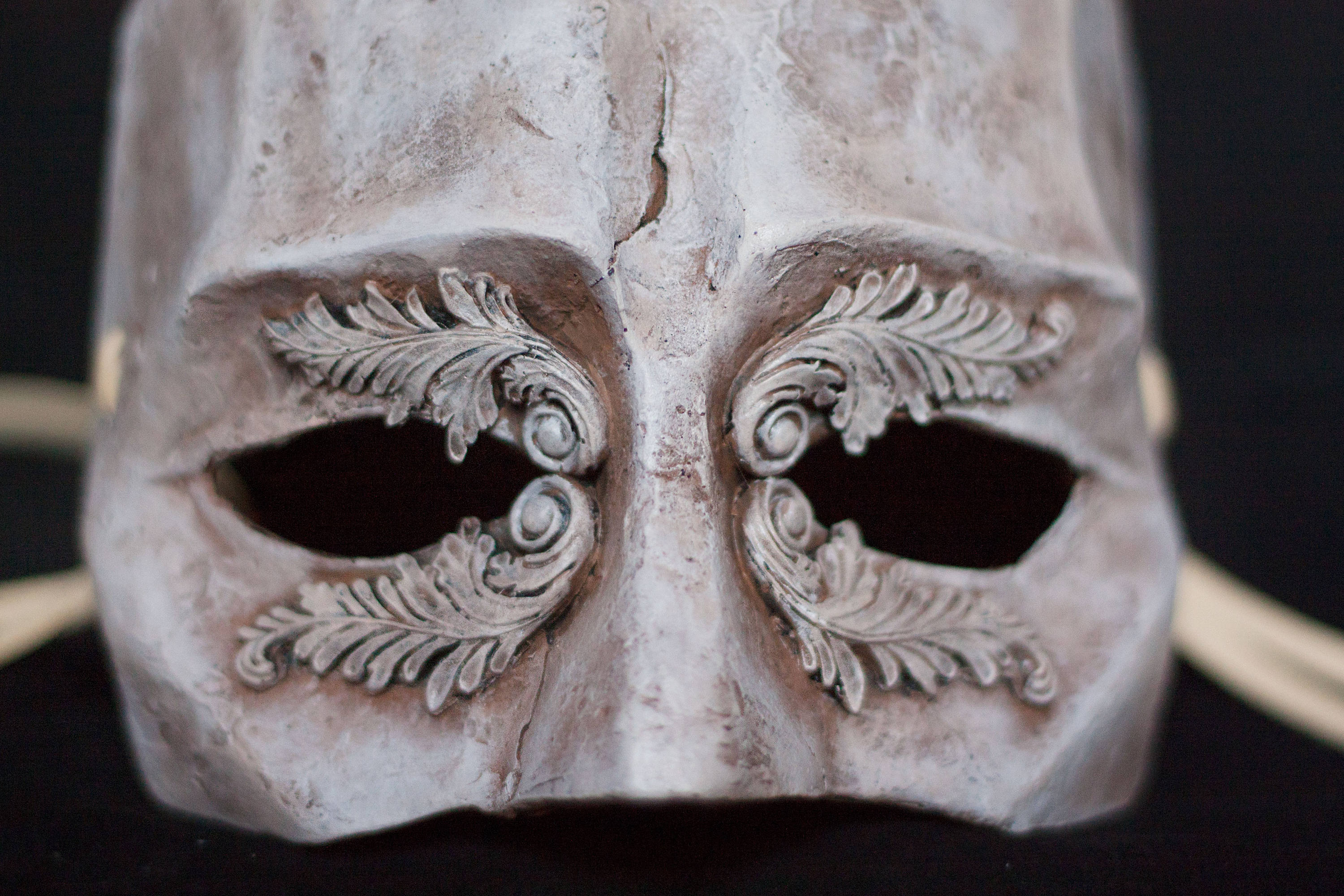 Men mask mascara costume renaissance festival white stone Etsy