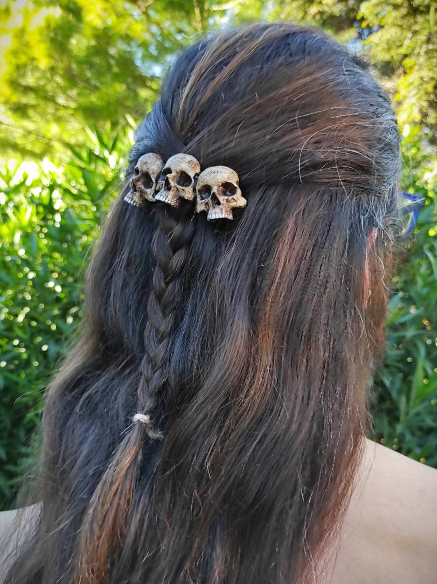 Skull Hair Ties - Etsy Skull Hair Ties - Etsy