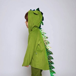 Drachen, Einzelteile zum Drachenkostüm, Dinosaurier, Dinokostüm, Krokodil, Kinderkostüm, Halloween, Karneval, Kinderdrache, Bild 4