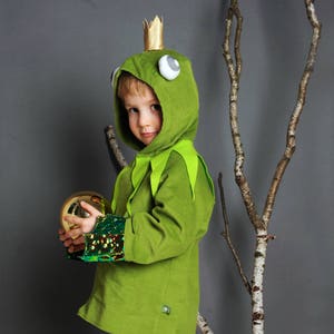 Frosch, Einzelteile zum Froschkostüm, Froschkönig, Kinderkostüm, Halloweenkostüm, Halloween, Prinz, Karneval, Faschingskostüm, Bild 4