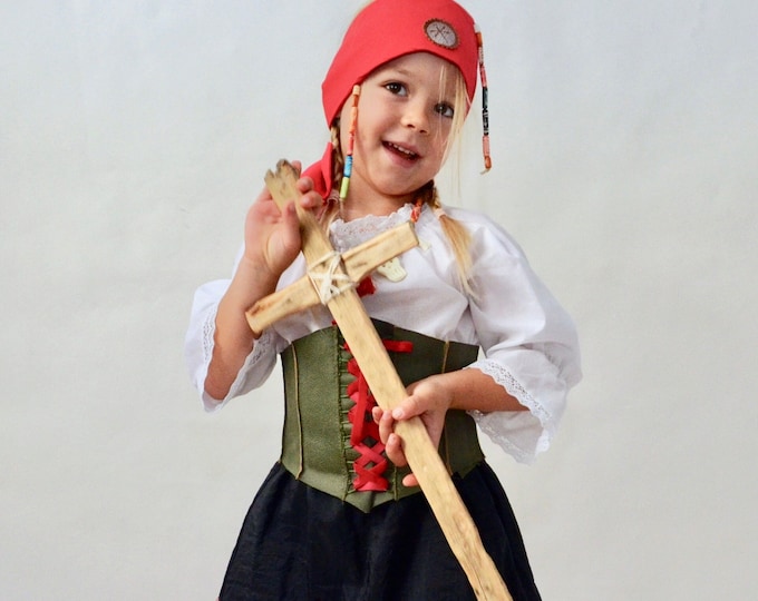 Pirate Girl, Pirate Costume, Children Costume, Pirate Bride, Halloween, Costume Skirt, Disguise, Girls Skirt, Pirate Costume, Girls,Carnival