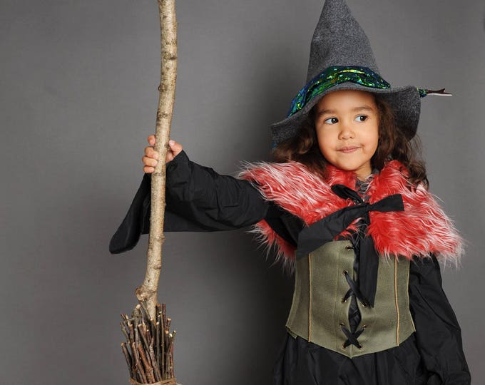 items to the witch costume, halloween costume, witch, kids costume, little witch,