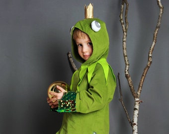 Grenouille, pièces détachées pour le costume de grenouille, prince grenouille, costume d'enfant, costume d'Halloween, Halloween, prince, carnaval, costume de carnaval,