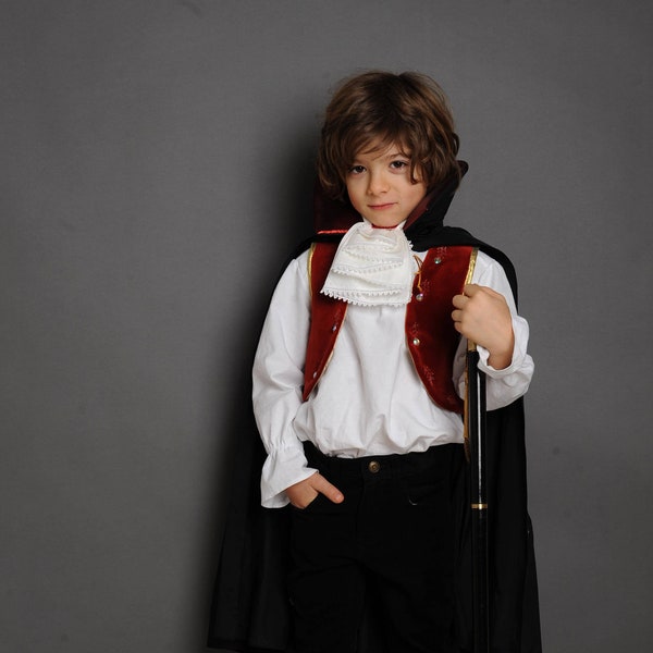 Dracula, Vampire, Costume Dracula, Costume Pour Enfants, Halloween, Costume d'Halloween, Costume Vampire pour Enfants, Déguisement