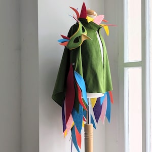 Mask Bird of Paradise, Parrot, Papageno, Cockatoo, Halloween, Halloween Costume, Colorful Bird, Parrot Costume for Kids, Costume Bird,