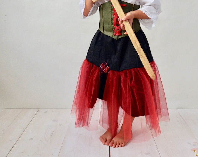 Pirate Girl, Pirate Costume, Children Costume, Pirate Bride, Halloween, Costume Skirt, Disguise, Girls Skirt, Pirate Costume, Girls,Carnival