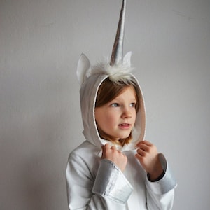 COSTUME VESTITO ABITO TRAVESTIMENTO CARNEVALE BAMBINA UNICORNO (anni 08/10)