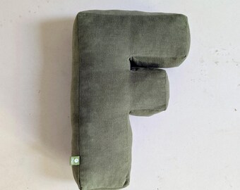A cuddly letter, ABC, letter pillow, cuddly pillow, name pillow, christening gift, birth gift, pillow, throw pillows, nursery,