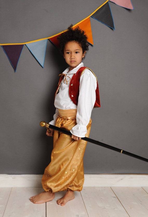 Piezas individuales set disfraz de Aladino bombachos Little Muck Sheherazade Aladin Sinbad Halloween disfraz infantil principe Etsy Espana