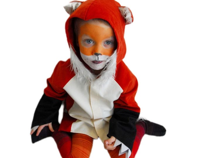 Fuchs, Kinderkostüm Fuchs Kostüm, Fuchs, Verkleidung, Fuchskostüm, Karnevalskostüm, Halloween, Halloweenkostüm, Faschingskostüm für Kinder,