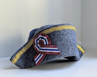 costume hat for the pirate costume, felt hat