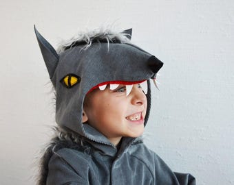 Wolf, Weerwolf, Hond, Halloween, Kinderkostuum, Wolfskostuum, Halloweenkostuum, Hond, Carnaval, Carnaval, Vermomming, Kindercarnaval,