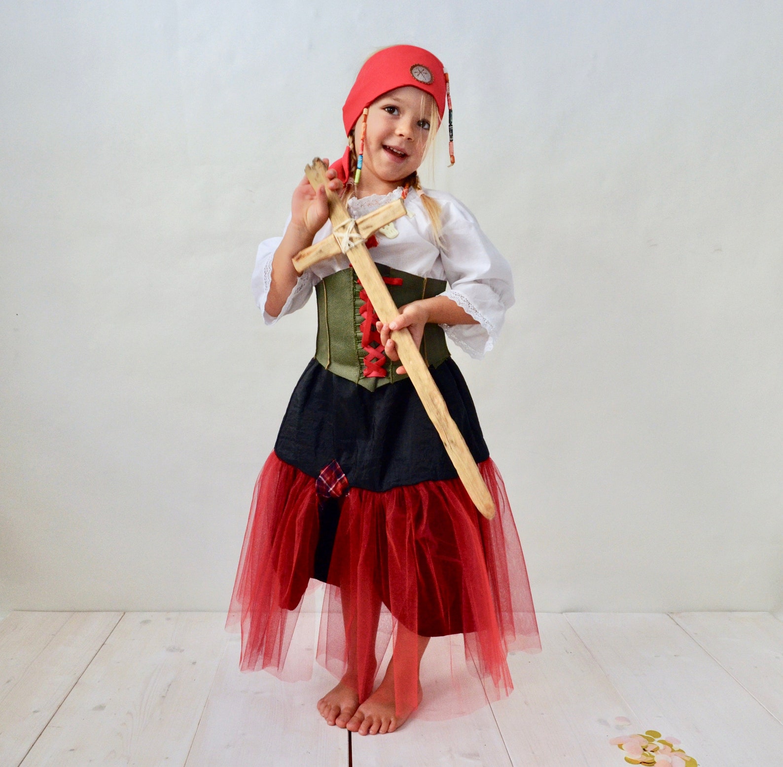 Pirate Girl Pirate Costume Children Costume Pirate Bride Etsy