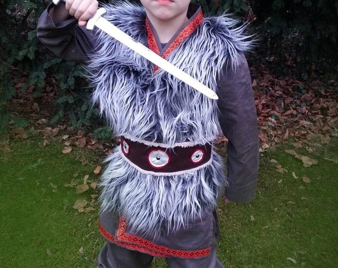Viking Costume 4-8 years , Wicky , LARP , Stone Age, Viking Costume, Wicky, LARP, Stone Age, Wild Dude, Kids Costume, Halloween Costume,