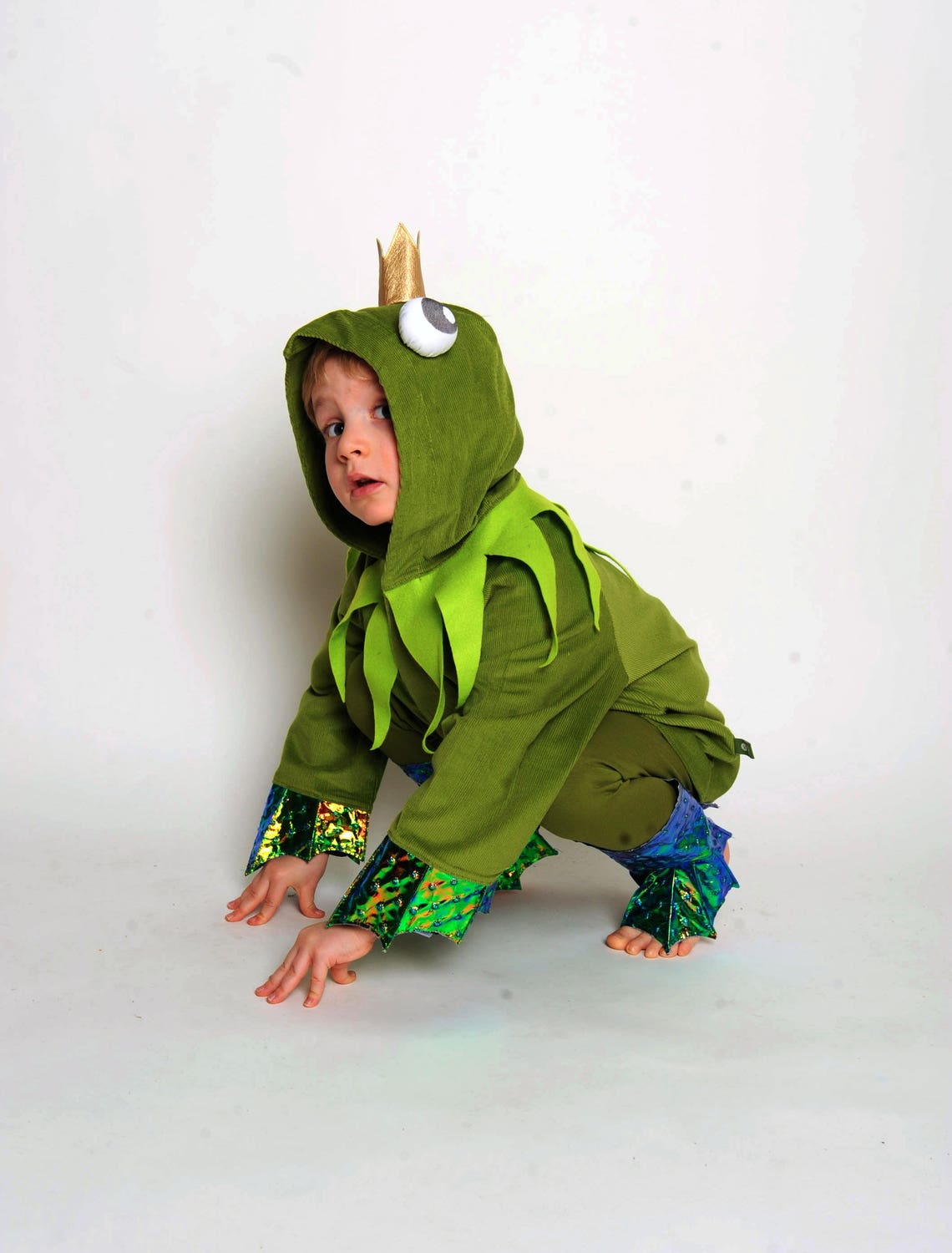 Frog costume frog prince children's costume Halloween Etsy