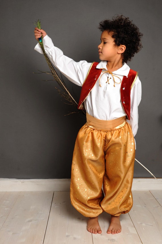 Piezas individuales set disfraz de Aladino Little Muck disfraz oriental sultan Sheherazade Sinbad 1001 noches carnaval Halloween disfraz infantil principe Etsy Espana