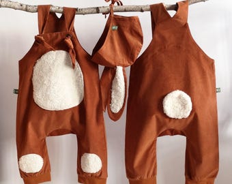 Mini-maii, baby SET, pants + hat, baby pants, dungarees, kids costume, baby costume,unicorn,lamb, deer,lion,bee,dragon,tiger,hedgehog,rabbit