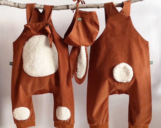 Mini-maii, baby SET, pants + hat, baby pants, dungarees, kids costume, baby costume,unicorn,lamb, deer,lion,bee,dragon,tiger,hedgehog,rabbit