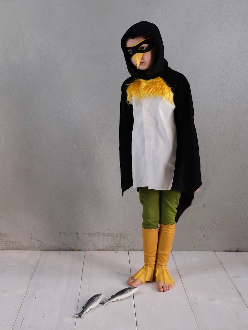 Einzelteile zum Pinguinkostüm, Kinderkostüm, Halloween, Halloweenkostüm, Kinderpinguin, Pingu Pinguinkostüm, Vogel Bild 7