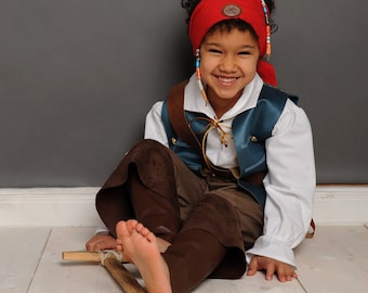 Pirate, Jack Sparrow, Mousquetaire, Costume d'enfant pirate, Mozart, Rococo, Baroque,Costume de carnaval pour enfant, Pirate pour enfants,