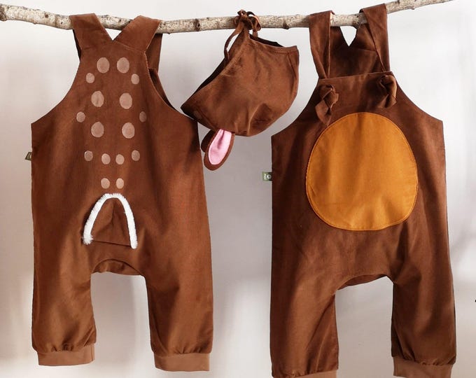 Mini-maii, baby SET, pants + hat, baby pants, dungarees, kids costume, baby costume,unicorn,lamb, deer,lion,bee,dragon,tiger,hedgehog,rabbit