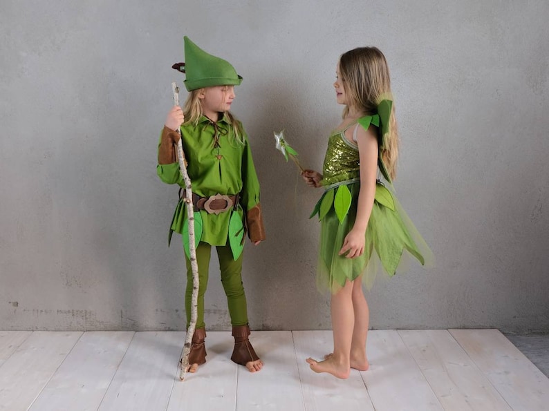 Peter Pan, Costume for Kids, Costume, Robin Hood, Fairy, Children's Costume, Halloween, Carnival Costume, Bookday, worldbookday, image 2