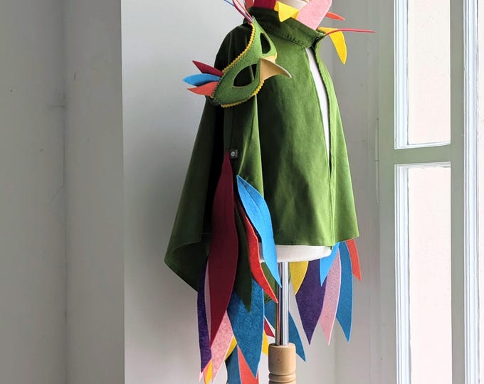 Mask Bird of Paradise, Parrot, Papageno, Cockatoo, Halloween, Halloween Costume, Colorful Bird, Parrot Costume for Kids, Costume Bird,