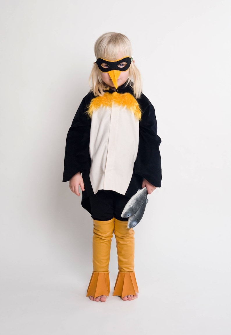 Einzelteile zum Pinguinkostüm, Kinderkostüm, Halloween, Halloweenkostüm, Kinderpinguin, Pingu Pinguinkostüm, Vogel Bild 2