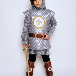 Costume de chevalier, GN, Médiéval, Costume pour enfants, Halloween, Costume d'Halloween, Costume d'enfant Chevalier, Armure de chevalier, image 10