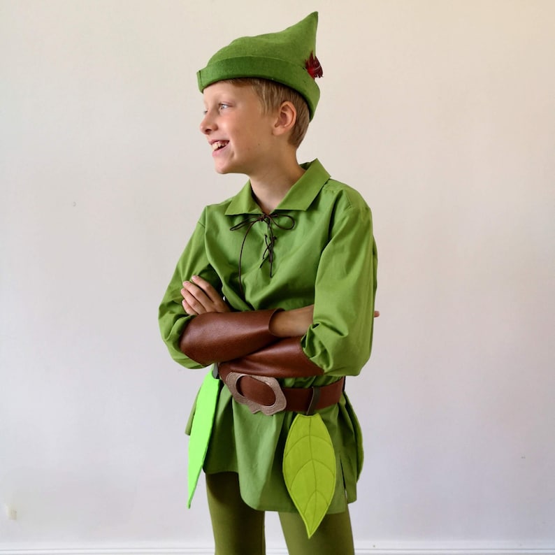 Peter Pan, Costume for Kids, Costume, Robin Hood, Fairy, Children's Costume, Halloween, Carnival Costume, Bookday, worldbookday, image 1