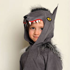 items of the Wolf costume, werewolf, dog, kids costume, Halloween image 7