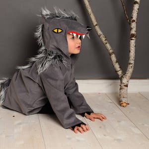 items of the Wolf costume, werewolf, dog, kids costume, Halloween image 2