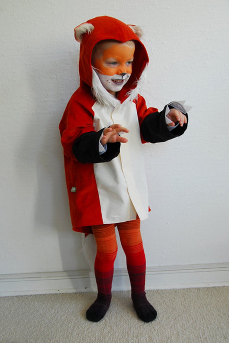 Individual parts for the fox costume, leggings, mask, costume jacket, children's costume, fox costume, carnival costume, Halloween image 8